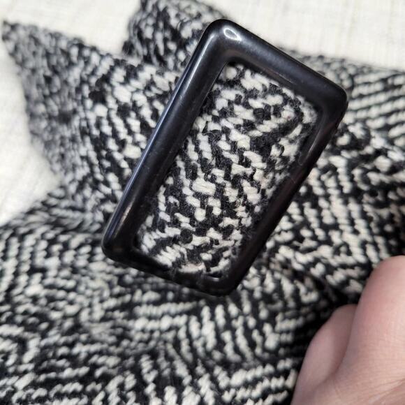 Cynthia Rowley Tweed Pencil Belted Slit Skirt 8 - Picture 4 of 6